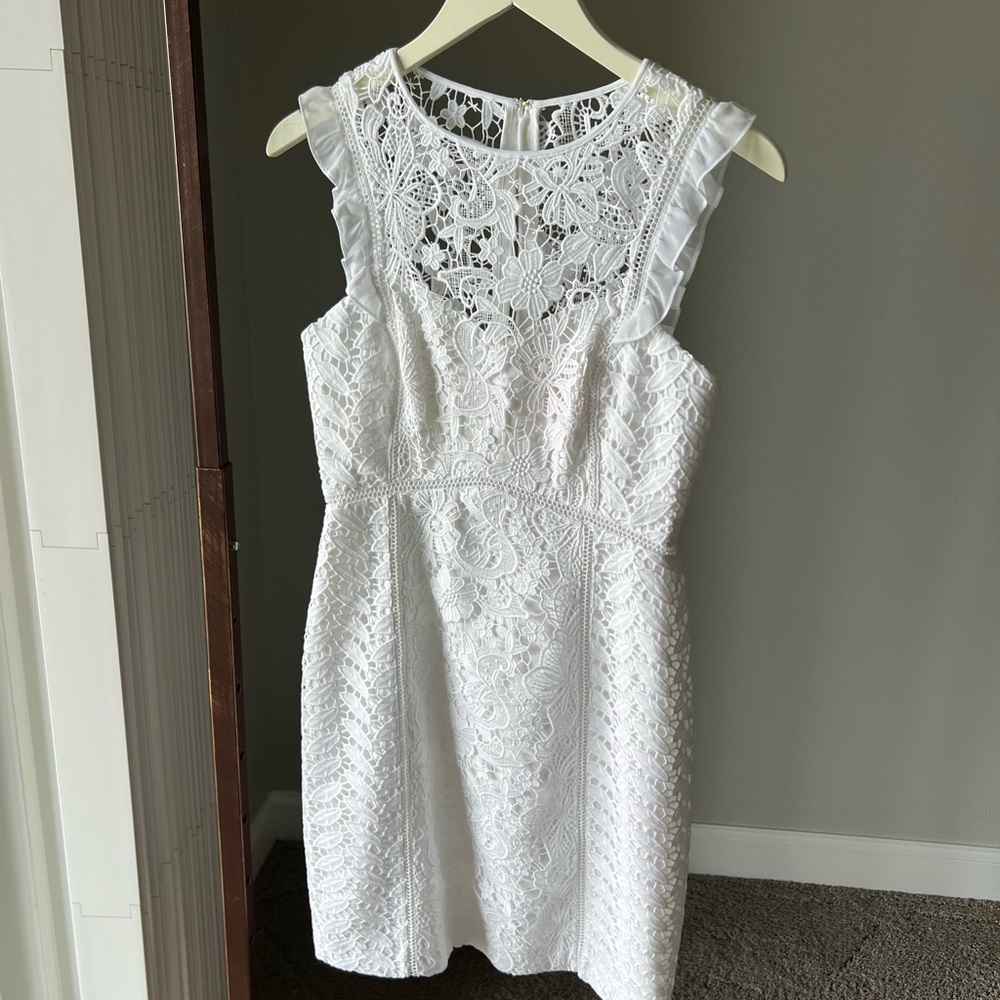 NWOT Lilly Pulitzer White Lace Mini Dress